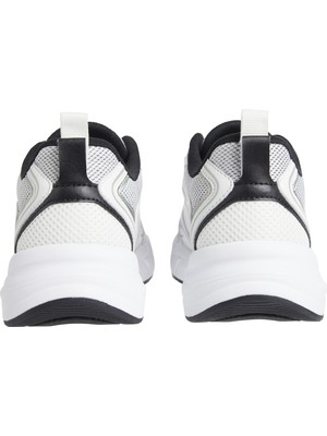 Calvin Klein Beyaz - Siyah Kadın Sneaker YW0YW0180701W