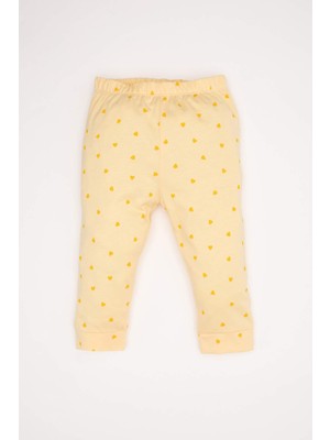 DeFacto Kız Bebek Pijama Takımı Looney Tunes Penye Uzun Kollu Üst Lastikli Alt D8287A5NS