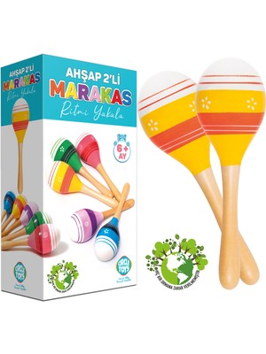 Circle Toys Ahşap Marakas 2'li