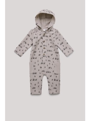 Layette Bg Store Erkek Bebek Desenli Tulum