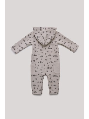 Layette Bg Store Erkek Bebek Desenli Tulum