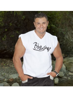 Beyaz Kolsuz Sweatshirt Big Sam 4552