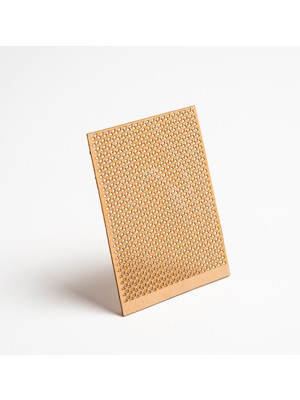 Rufus Concept Delikli Model ( Üçgen ) Ahşap Mum Fitili ve Yapışkanlı Fitil Sehpası 50 Adet ( 75mm x 100mm x 0,5mm )