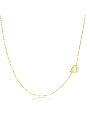 Silveranka 925 Ayar Gümüş Köprücük Harf Kolye (Tüm Harfler Mevcuttur)