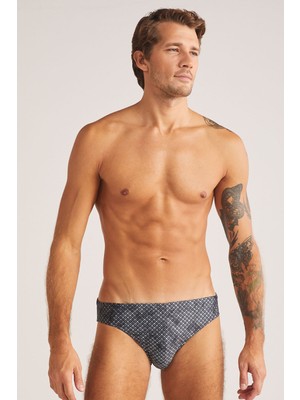 Erkekler İçin Kom Dusty Super Siyah Mayo, Ayarlanabilir Bağcık ve Elastik Yapı ile Konfor