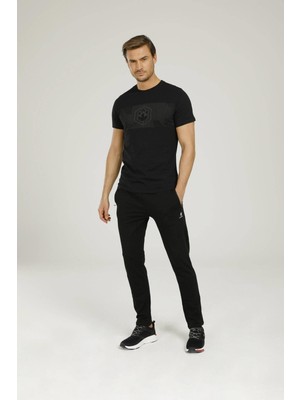 Markasız Lumberjack CT121 Bel Rıbanalı Cep Fermuarlı Dar Paca Esofman Alt Siyah-M