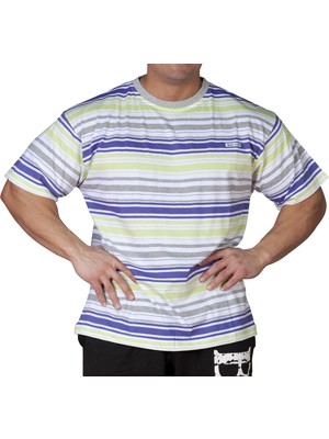 Oversize Renkli Tişört Big Sam 2595