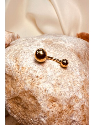 Mooni Accessories Toplu Altın Gold Renk Paslanmaz Çelik Cerrahi Piercing Tragus Helix