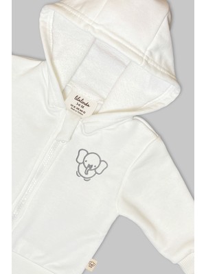 Lilalinda Bebek/çocuk Nakış Detaylı Fermuarlı Sweatshirt