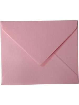 Hediye Kartı Zarfı, Mini Davetiye, Düğün, Fotoğraf, Not Kağıdı Zarfı, 7x9 Cm- 50 Adet, Pembe