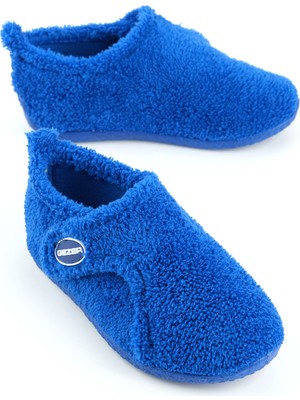 Gezer Kışlık Erkek Çocuk Peluşlu Rahat Taban Cırt Cırtlı Ayarlanabilir Ev Okul Kreş Panduf Ayakkabı