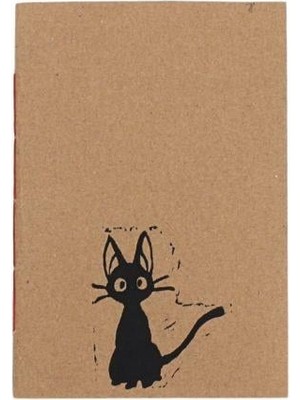 El Yapımı Kara Kedi Desenli Defter
