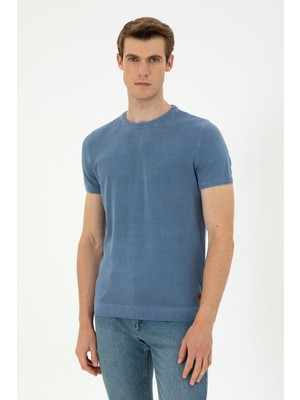 U.S. Polo Assn. Erkek İndigo Kazak /Triko 50280457-VR028