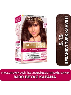 L'Oréal Paris Excellence Creme Saç Boyası - 5.15  Efsanevi Türk Kahvesi