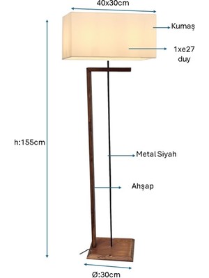 Siyah Boyalı Lambader PLC-1228-L-BSY