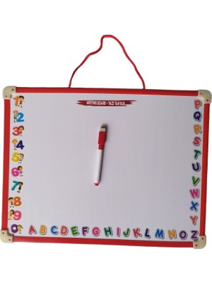 Degar Yazı Tahtası ve Kalemi Çift Taraflı Yazılabilir 32X42 cm