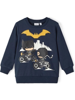 Name It Nmmjanıel Batman Sweat Lacivert Erkek Çocuk Sweatshirt