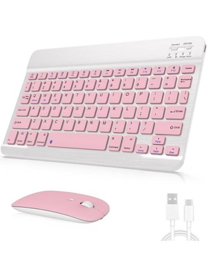 Tüm Cihazlara Uyumlu Kablosuz Bluetooth Klavye ve Mause Seti Tablet Telefon iPad Galaxy Honor Redmi Lenovo