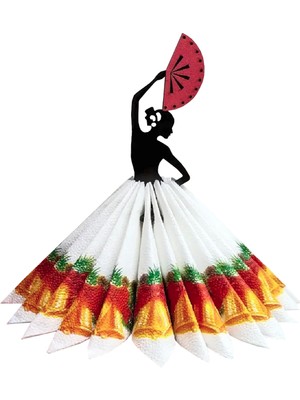 ProBest Design Dans Eden Kadın Ahşap Peçetelik