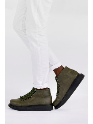 Deridün Yıldız Shoes CH258 Cst Roma Erkek Bot Hakı