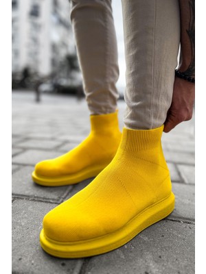 Deridün Yıldız Shoes CH207 Trt Maglieria-T Erkek Ayakkabı Sarı