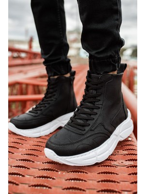Deridün Yıldız Shoes CH077 Bt Erkek Spor Bot Sıyah