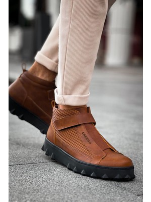 Deridün Yıldız Shoes CH103 Cst Pyramid Long Erkek Bot Taba