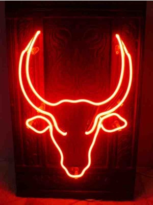 Neon LED Işıklı Boğa