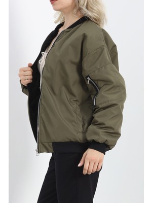 Hkn Amazing Unisex Bomber Ceket Haki - 20362.1761.