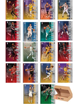 Nba Temalı Duvar Poster Seti - Basketbol Nba Poster Seti - 18 Adet Poster - Yapışkanlı Kaliteli Poster Seti