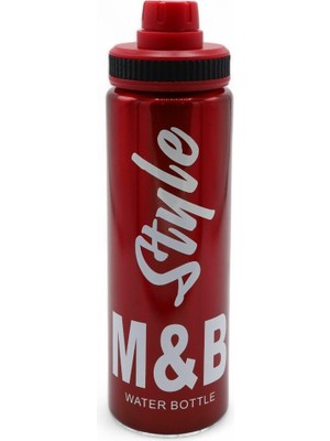 M&B Water Bottle Style Aliminyum Matara - Sıcak ve Soğuk Tutan Matara - Kamp Matarası