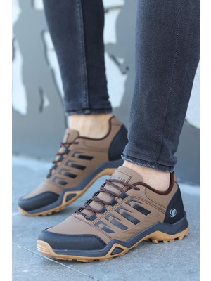 Vojo P7 Suya Dayanıklı Kışlık Erkek Bot Bağcıklı Suni Deri Outdoor Rahat Taban