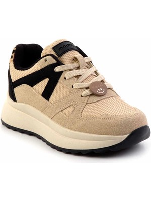 Bambi Bej Nubuk   Kadın Sneaker K01412600001