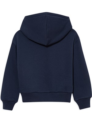 Mavi Logo Baskılı Lacivert Kapüşonlu Sweatshirt6610110-70490