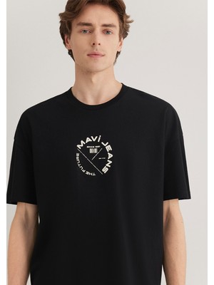 Mavi Mavi Jeans Sırt Baskılı Siyah Tişört 0611719-900