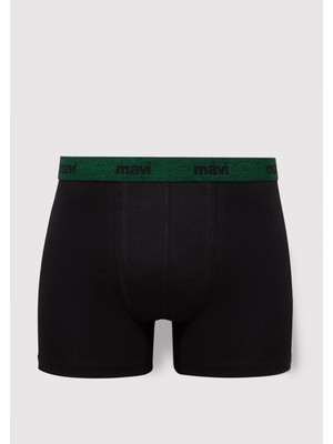 Mavi 3lü Siyah Basic Boxer 0911408-85585