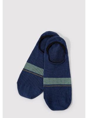 Çizgi Detaylı Lacivert Babet ÇORAP0911612-32184