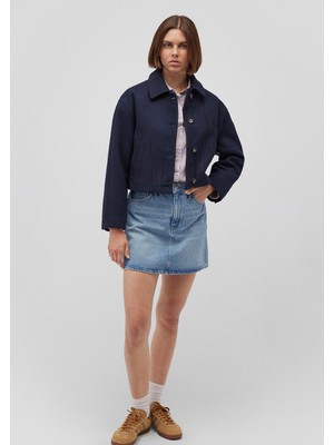 Lacivert Crop Ceket1110581-83699