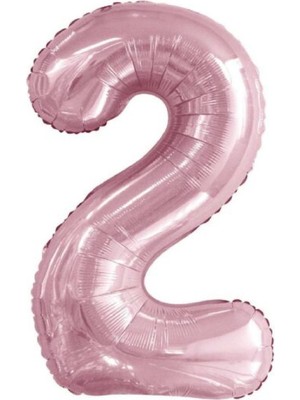 Bkmc Party Folyo Balon Rakam Helyum Balon Pembe