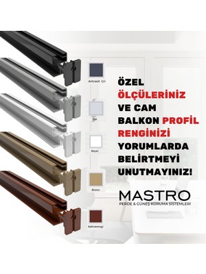 Mastro Plisse Plise Perde Cam Balkon ve Ofis Perdesi