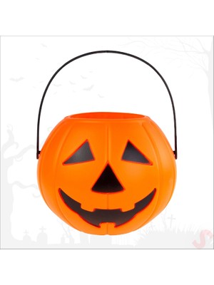 Süsle Bebek ve Parti Bal kabağı şeker kovası, 14 cm   x  11 cm   x  9 cm