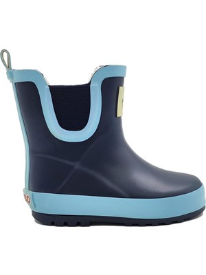 Haribo Ankle Fur Yağmur Çizmesi Erkek Çocuklar İçin Su Geçirmez Lacivert Renk
