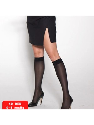 2011 Varicease Glamour 40 Den Diz Altı Kapalı Burun Destek Çorabı 6 - 9 Mmhg Basınç