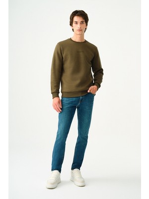 Loft Dante Green Erkek Pantolon Slim Fit Desenli 34/34 %99 Pamuk Model LF2037020