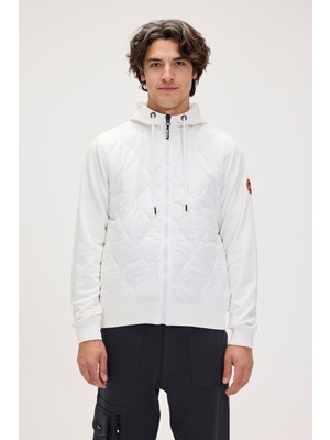 Bad Bear Cyrus Full-Zip Beyaz Erkek Kapüşonlu Sweatshirt