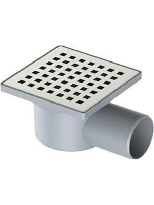 Ysk Yer Sifonu 10*10*50 Krom Yandan Çıkışlı