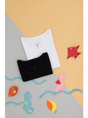 U.s. Polo Kız Çocuk Basic Kalın Askılı Atlet 1674 Siyah