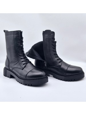 Be Fast One Süs Bağcık   Deri Postal Botumuz