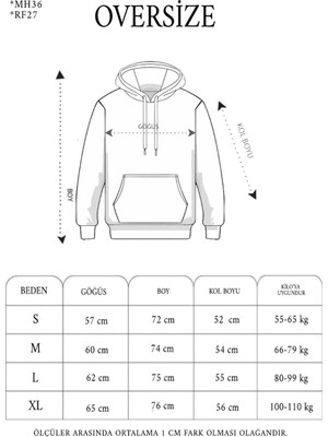 Janes Unisex Üç Iplik Kapşonlu Nakışlı Sweatshirt - Füme