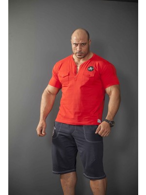 Big Sam Derin V Yaka Kırmızı Tişört Big Sam 2618